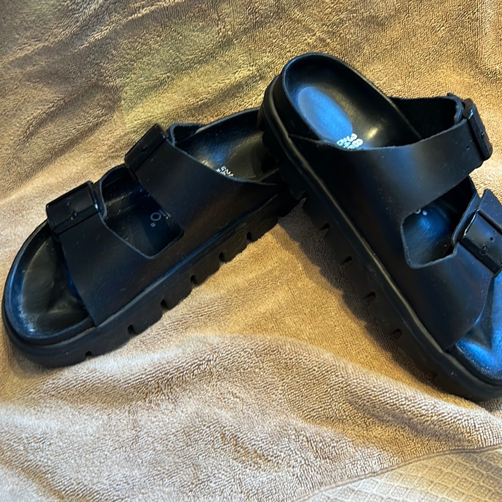 COPY - Papillo (Birkenstock) chunky heal slides
